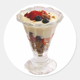 Adesivo Redondo Frutado Sundae Italiano