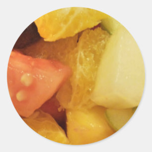 Adesivo Redondo Frutas