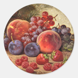 Adesivo Redondo Frutas do Verão