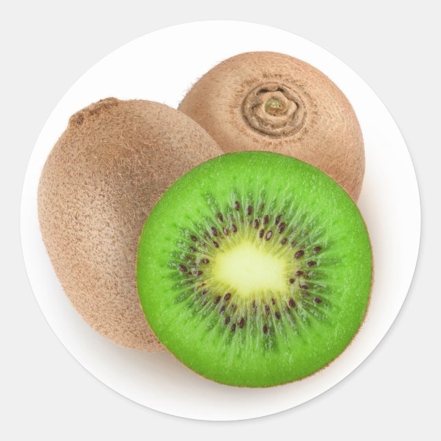 Adesivo Redondo Frutas Kiwi (Frente)