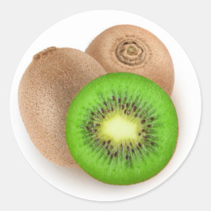 Adesivo Redondo Frutas Kiwi