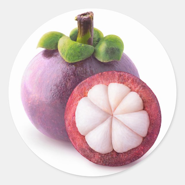 Adesivo Redondo Frutas Mangosteen (Frente)