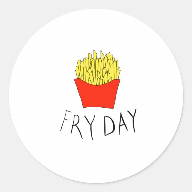 Adesivo Redondo Fry day (Frente)