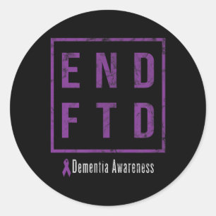 Adesivo Redondo Ftd Final, Dementia Frontotemporal Distante Awaren