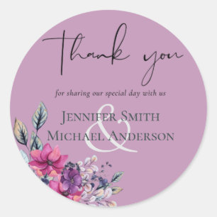 Adesivo Redondo Fuchsia Dreams coordena sábio e cor-de-rosa profun