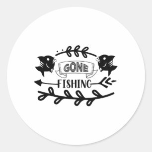 Adesivo Redondo Fuga da pesca