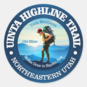 Adesivo Redondo Fuga de Uinta Highline