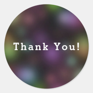 Adesivo Redondo Fulgor na festa de aniversário escura do