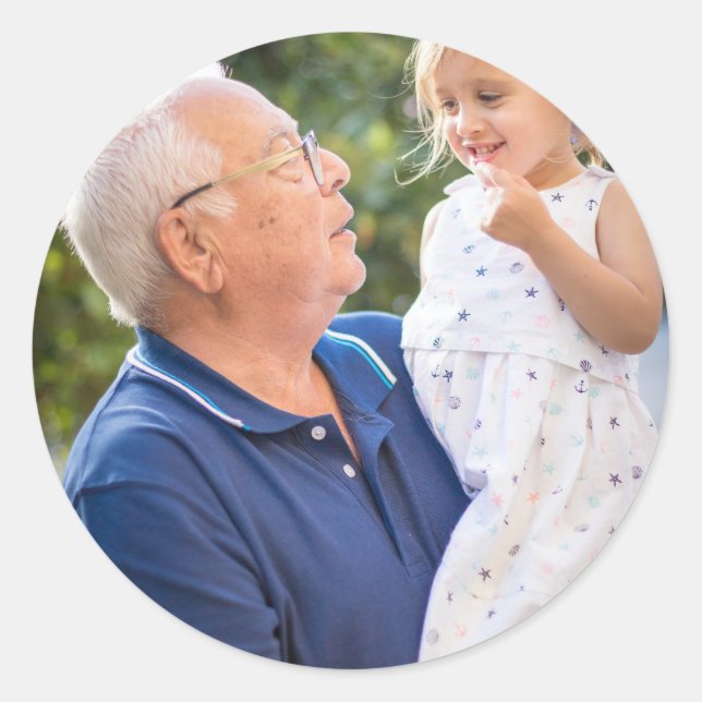 Adesivo Redondo Full Photo Custom Create Your Own (Frente)