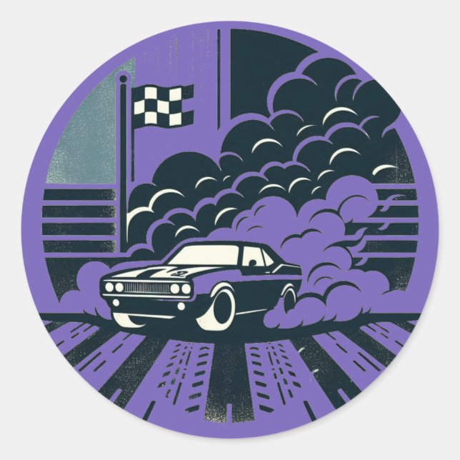 Adesivo Redondo fumaça (Frente)