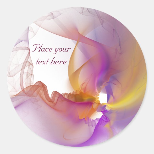 Adesivo Redondo Fumaça leve (Frente)