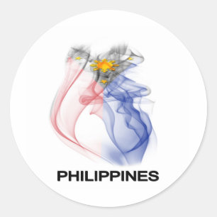 Adesivo Redondo Fumo FILIPINO da BANDEIRA