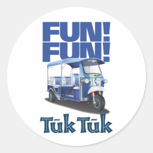 Adesivo Redondo FUN FUN Tuk Tuk