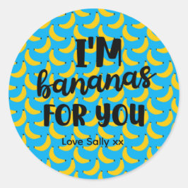 Adesivo Redondo Fun Valentine Favor for Friends, Classmates & Coup