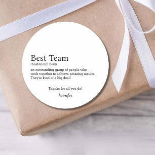 Adesivo Redondo Funcionário de Apreciação de Funcionarios Corporat