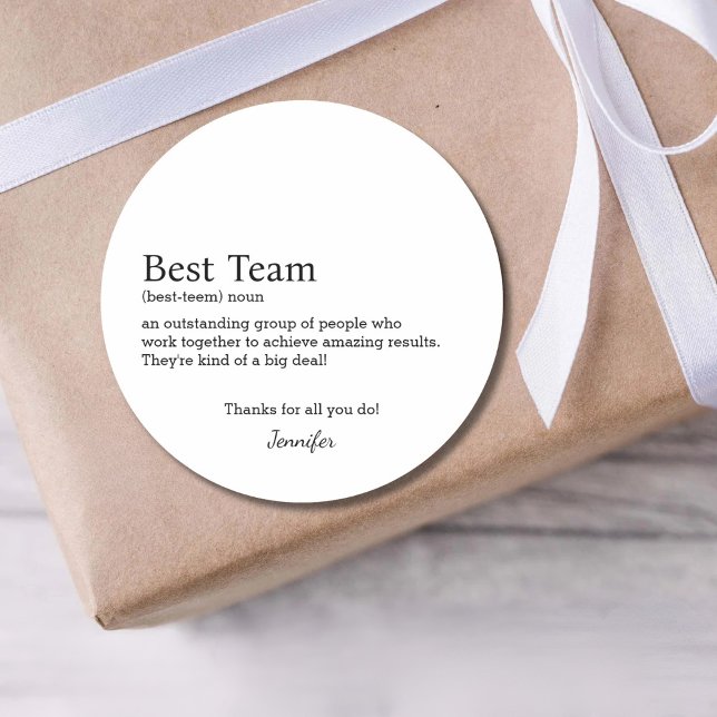 Adesivo Redondo Funcionário de Apreciação de Funcionarios Corporat (Criador carregado)