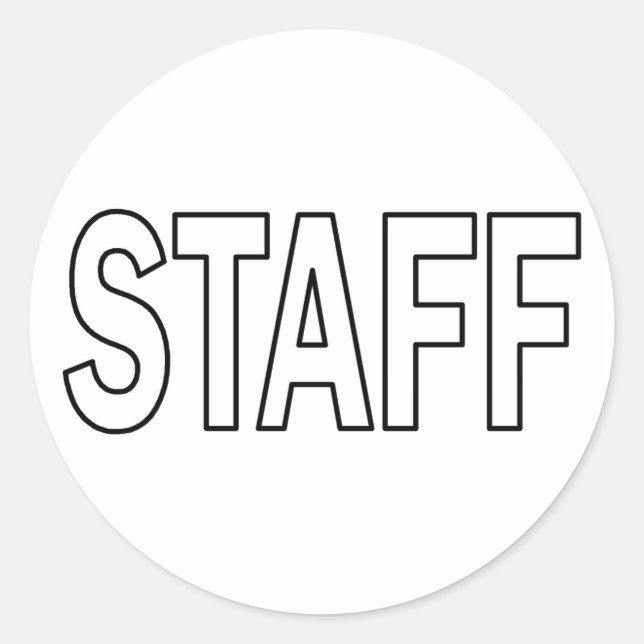 Adesivo Redondo Funcionarios (Frente)