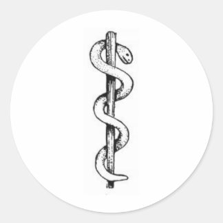 Adesivo Redondo Funcionarios de Asclepius
