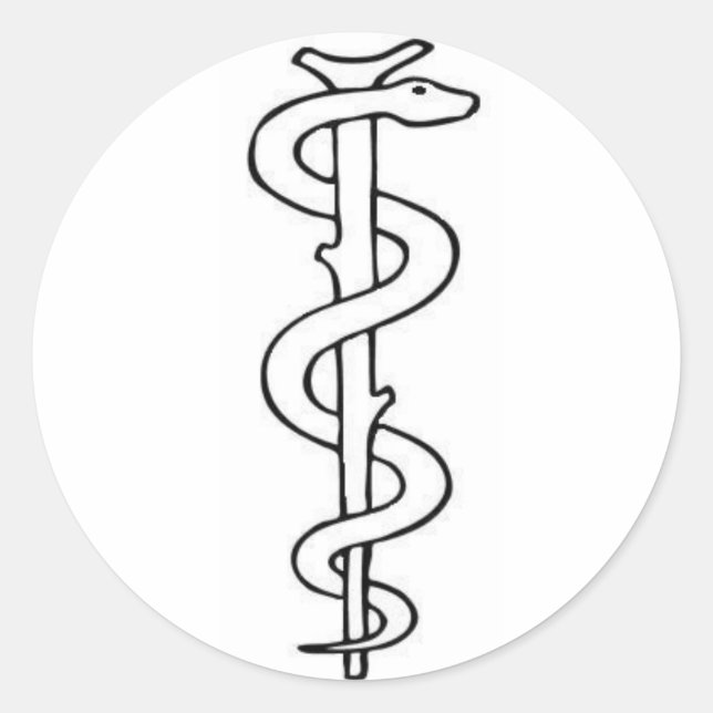 Adesivo Redondo Funcionarios de Asclepius (Frente)