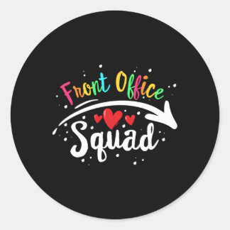 Adesivo Redondo Funcionarios do Front Office Squad Fuuny Team Fron