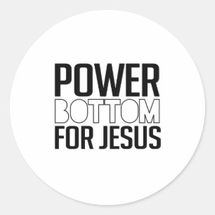 Adesivo Redondo Funda Poderosa para Jesus