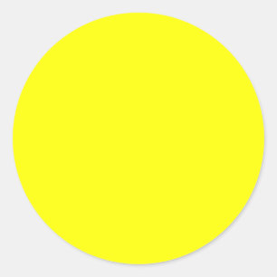 Adesivo Redondo Fundo Amarelo