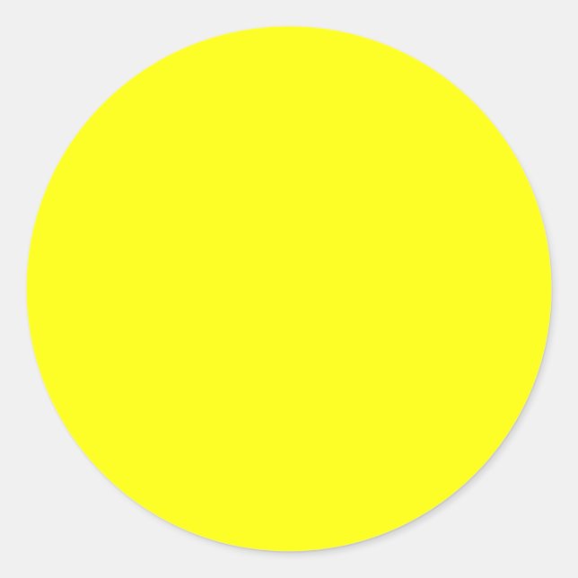 Adesivo Redondo Fundo Amarelo (Frente)