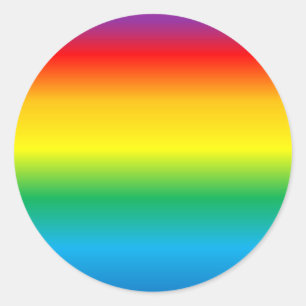 Adesivo Redondo fundo arco-íris colorido