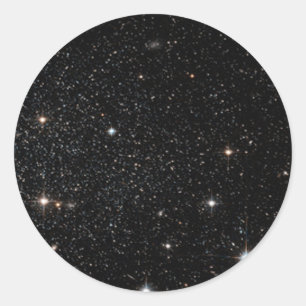 Adesivo Redondo Fundo - céu nocturno & estrelas