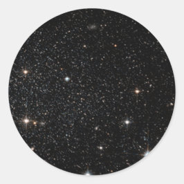Adesivo Redondo Fundo - Céu Noturno e Estrelas