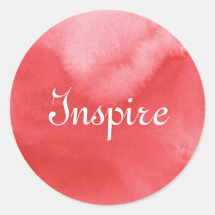 Adesivo Redondo fundo colorido da aguarela para seus 3