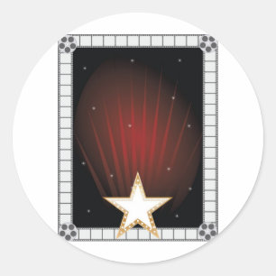 Adesivo Redondo Fundo da fama