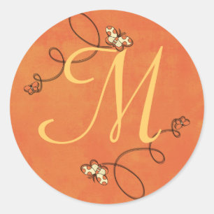 Adesivo Redondo Fundo da Noção do Dreamsicle