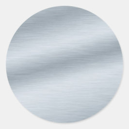 Adesivo Redondo Fundo de aparência prateada escovada