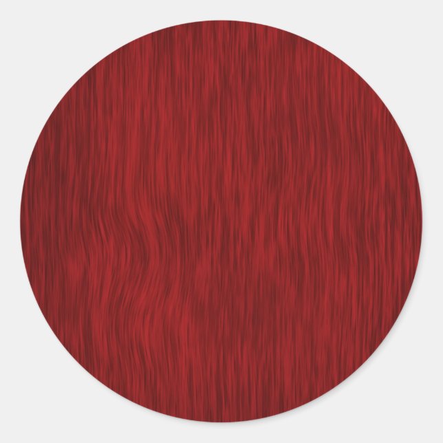 Adesivo Redondo Fundo de madeira áspero da grão - vermelho (Frente)