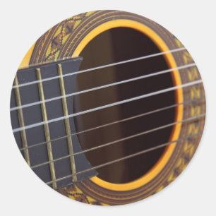 Adesivo Redondo Fundo de Violão