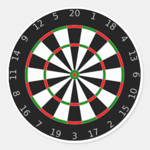 Adesivo Redondo Fundo do Dartboard
