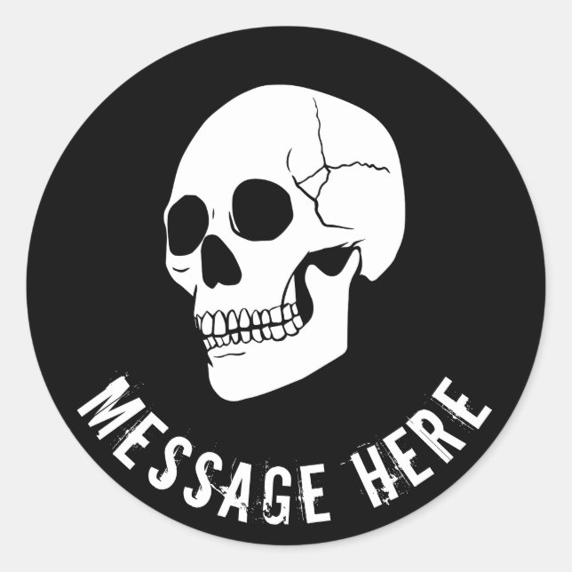 Adesivo Redondo Fundo Laranja do Sticker Arredondado Personalizáve (Frente)