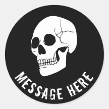 Fundo Laranja do Sticker Arredondado Personalizáve