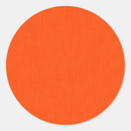 Adesivo Redondo Fundo laranja texturizado calmo e simples