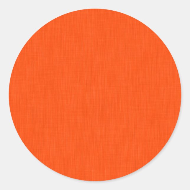 Adesivo Redondo Fundo laranja texturizado calmo e simples (Frente)