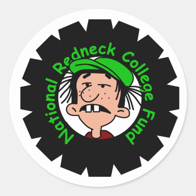 Adesivo Redondo Fundo Nacional para o caimento (Frente)