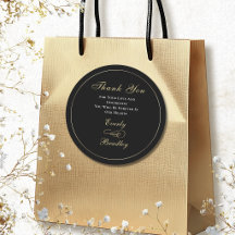 Fundo Preto Escuro Branco Script Dourado Clássico