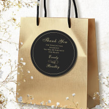 Fundo Preto Escuro Script Dourado Tradicional