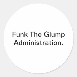 Adesivo Redondo Funk Glump Comentário Social Hankamer Artjunkhaus