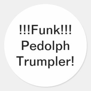 Adesivo Redondo Funk Pedolph Trumpler Hankamer Artjunkhaus Cômico