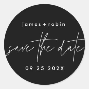 Adesivo Redondo Funky Casual Onyx Black Elegant Moderno