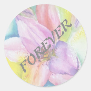 ADESIVO REDONDO FUNKY NEON LILY WEDDING STICKERS