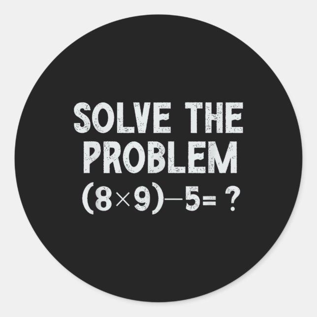 Adesivo Redondo Funny 67 Meme Pemdas Elementary Math Teacher Brain (Frente)