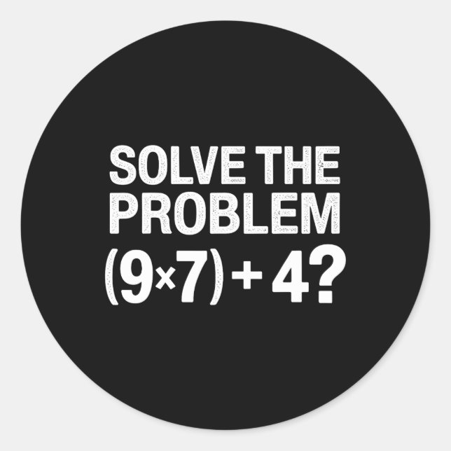 Adesivo Redondo Funny 67 Meme Pemdas Math Teacher Brainrot Element (Frente)